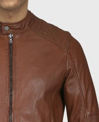 Oakwood Manager Classic Cognac Lerenjas